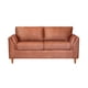 thumbnail image 1 of Sofa Cuero Milan 2 Cuerpos Tabaco, 1 of 4