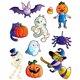 thumbnail image 1 of Lámina adhesiva para ventana Beistle Halloween Friends 12 x 17 pulgadas, 1 of 1
