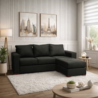 Dkora - Sofá Seccional Lena 3 Cuerpos Gris