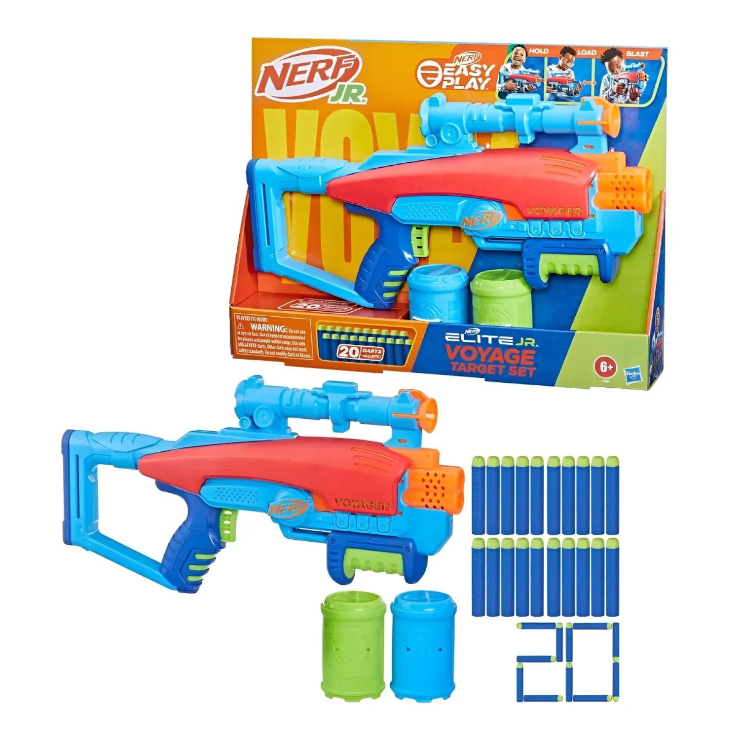 Hasbro - Juguete Lanzador De Dardos Nerf Jr Con 20 Dardos Infantil
