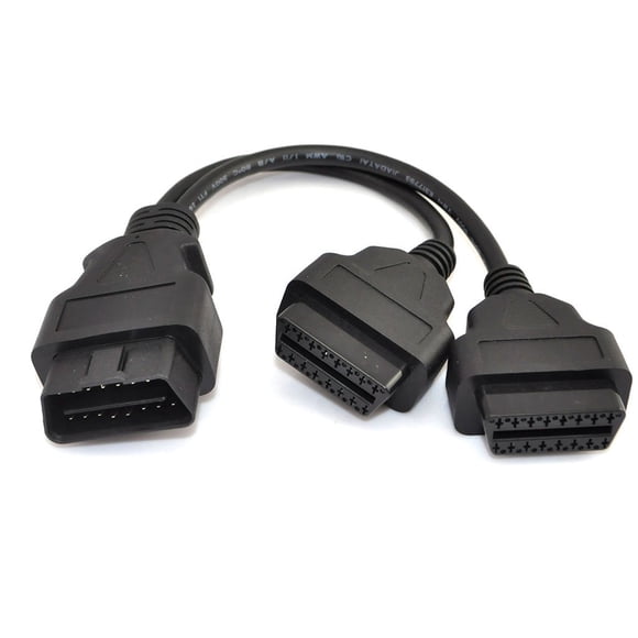 Cable de extensión divisor OBD2 OBD II Ikkegol 30 cm/12 pulgadas