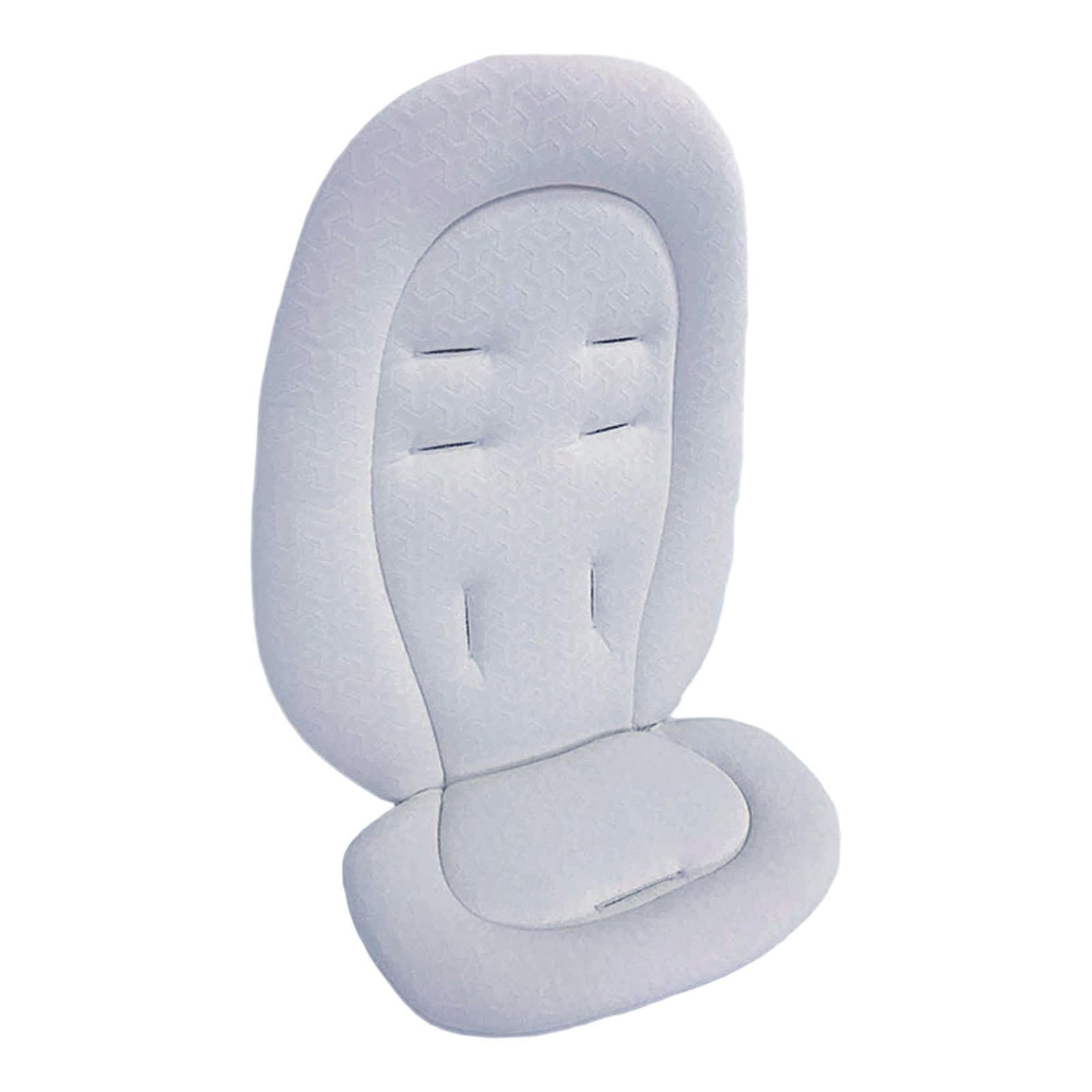 Magideal - Cojín De Silla Bebé Reversible Universal Inserto Acogedor Transpirable Antigolpes Impermeable Algodón Apto Para Paseo Silla Coche 34cmx34cmx Gris