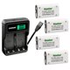 thumbnail image 1 of Paquete de 4 baterías Kastar de 2500 mAh con cargador USB para Xbox, 1 of 6