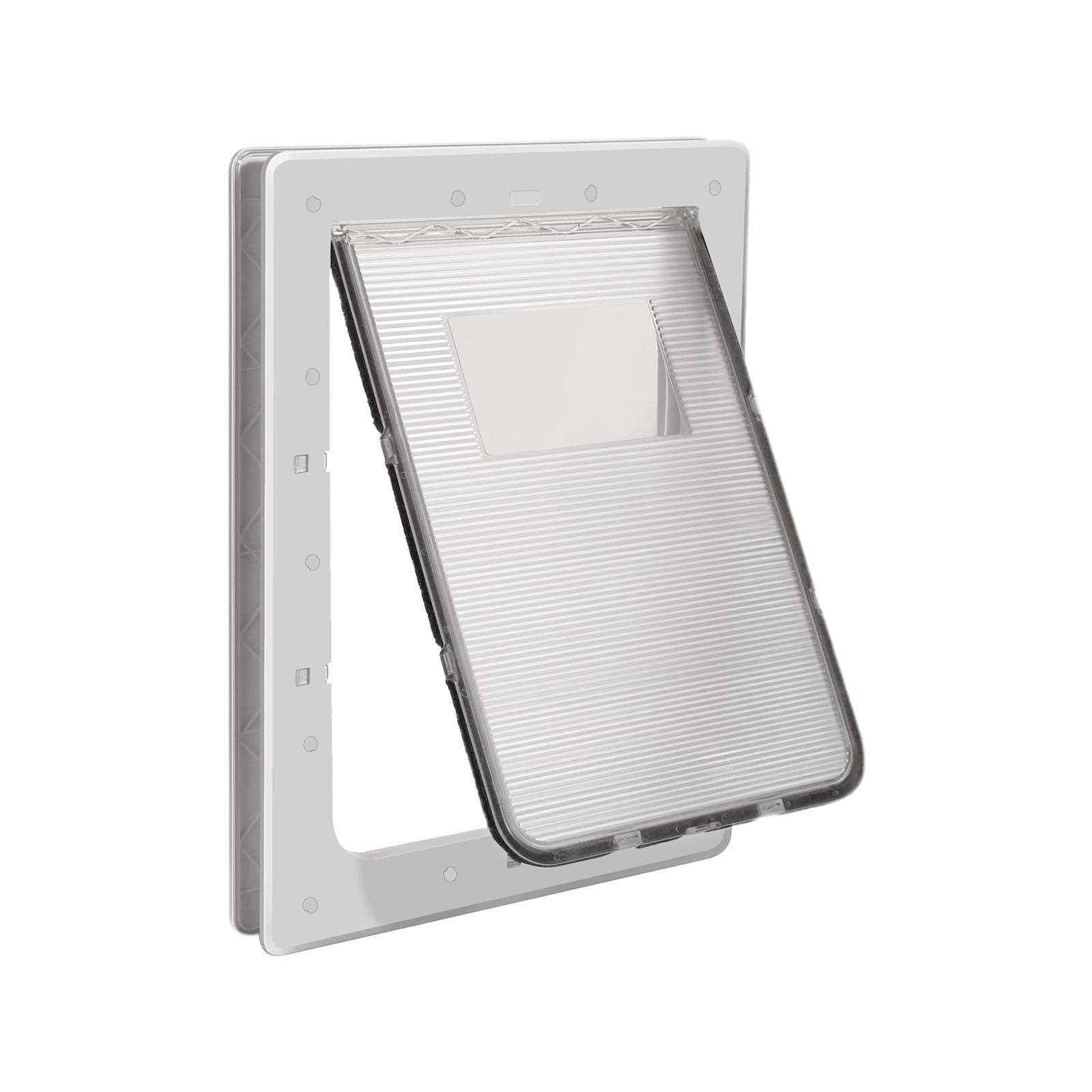 Magideal - Puerta Abatible De 2 Vías Para Mascotas Con Montaje De Bloqueo De Émbolo, Accesorios Seguros De Alta Resistencia, Fácil De Instalar, Suministros Para , 38,6X52X5Cm 386X52X5Cm