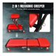 thumbnail image 2 of Piso Asiento Camilla Taller Mecanico Roja Ajustable 2 En 1, 2 of 2