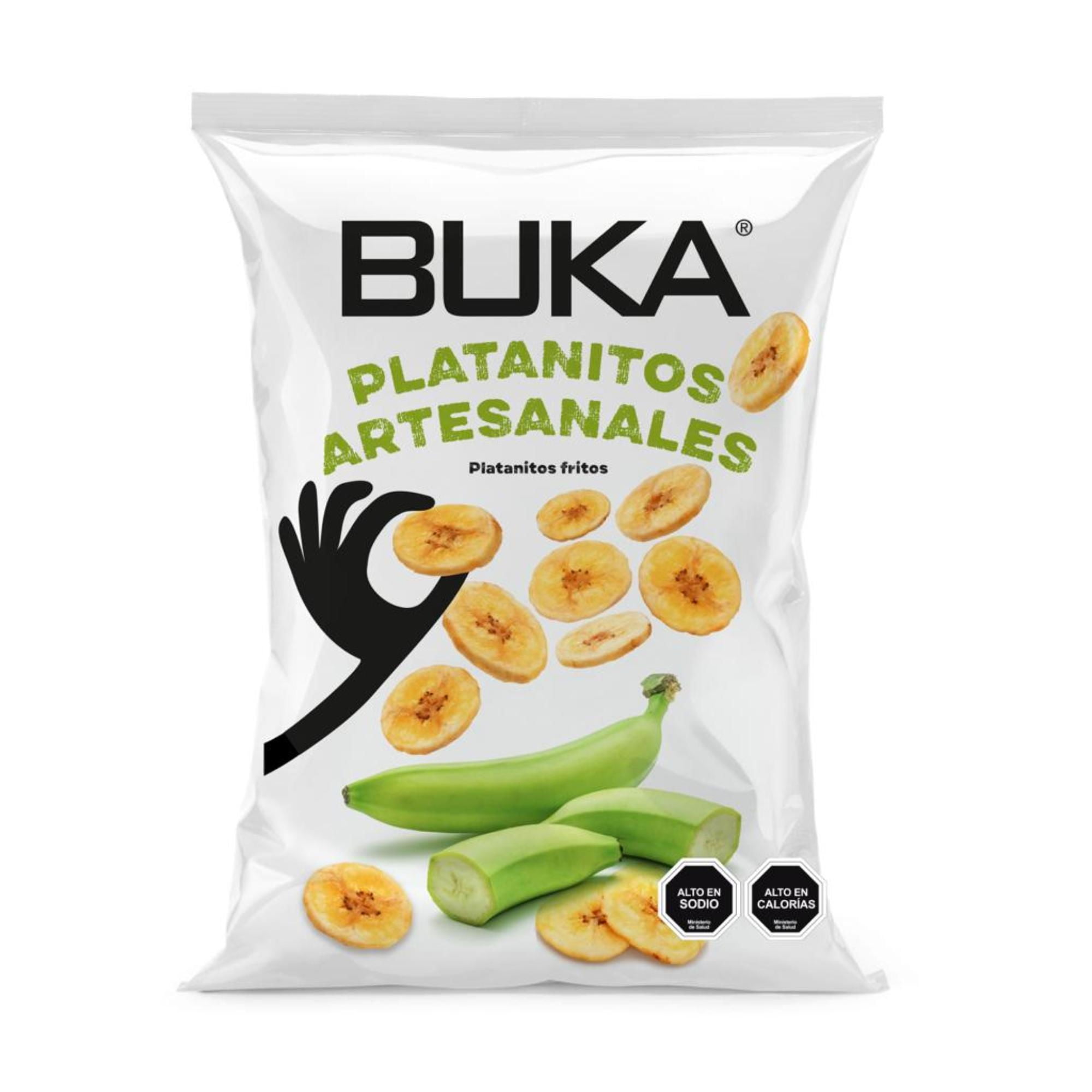 Chips Platanitos Artesanales Con Sal 100 g Buka