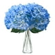 thumbnail image 1 of 10 piezas de hortensias artificiales, ramo de boda de hortensias falsas de seda, flores decorativas, 1 of 5