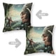 thumbnail image 2 of Jack el Caza Gigantes Fundas de almohada de terciopelo con tema, regalos de funda de almohada, decoración para el hogar, cojín de lanzar, regalo de cumpleaños para fans y parejas. 45cm x 45cm., 2 of 6