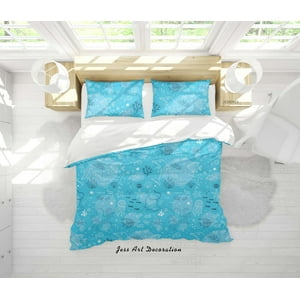 Milsleep - 3D Vida Marina Animal Funda De Edredón Juego De Ropa De Cama Funda De Edredón Fundas De Almohada Wj