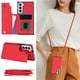 thumbnail image 1 of Crossbody PU Leather Case For Samsung Galaxy S23 S22 Plus Note 20 Ultra Wallet Card Slot Stand Holder Phone Bag Cover, 1 of 3