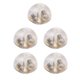 thumbnail image 2 of 5 Pares De Soportes De Aretes De Silicona Transparente Suave Peque?os Espaciadores De Metal Dorado, 2 of 5