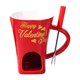 thumbnail image 5 of Taza Para Fondue De Chocolate Con Tenedor, Taza Personal Para Derretir Queso Para Fiestas Y Acampadas, Color Rojo, 5 of 5
