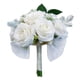 thumbnail image 4 of Ramo De Flores Artificiales Para Novia, Media Bola Rústica, Color Blanco, 4 of 5