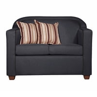 Ruzam Mobel - Sofá 2 Cuerpos Zafiro Negro