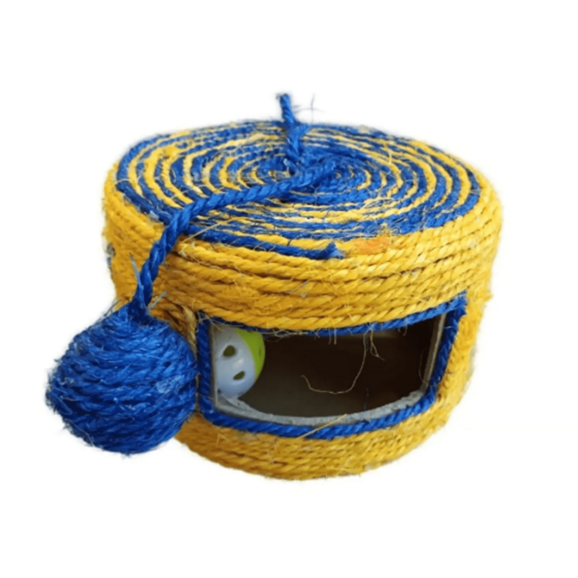 Genérico - Juguete Rascador Tambor Para Gatos Amarillo