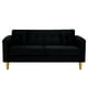 thumbnail image 1 of Sofa New Retro 3c Felpa 01 Negro, 1 of 6