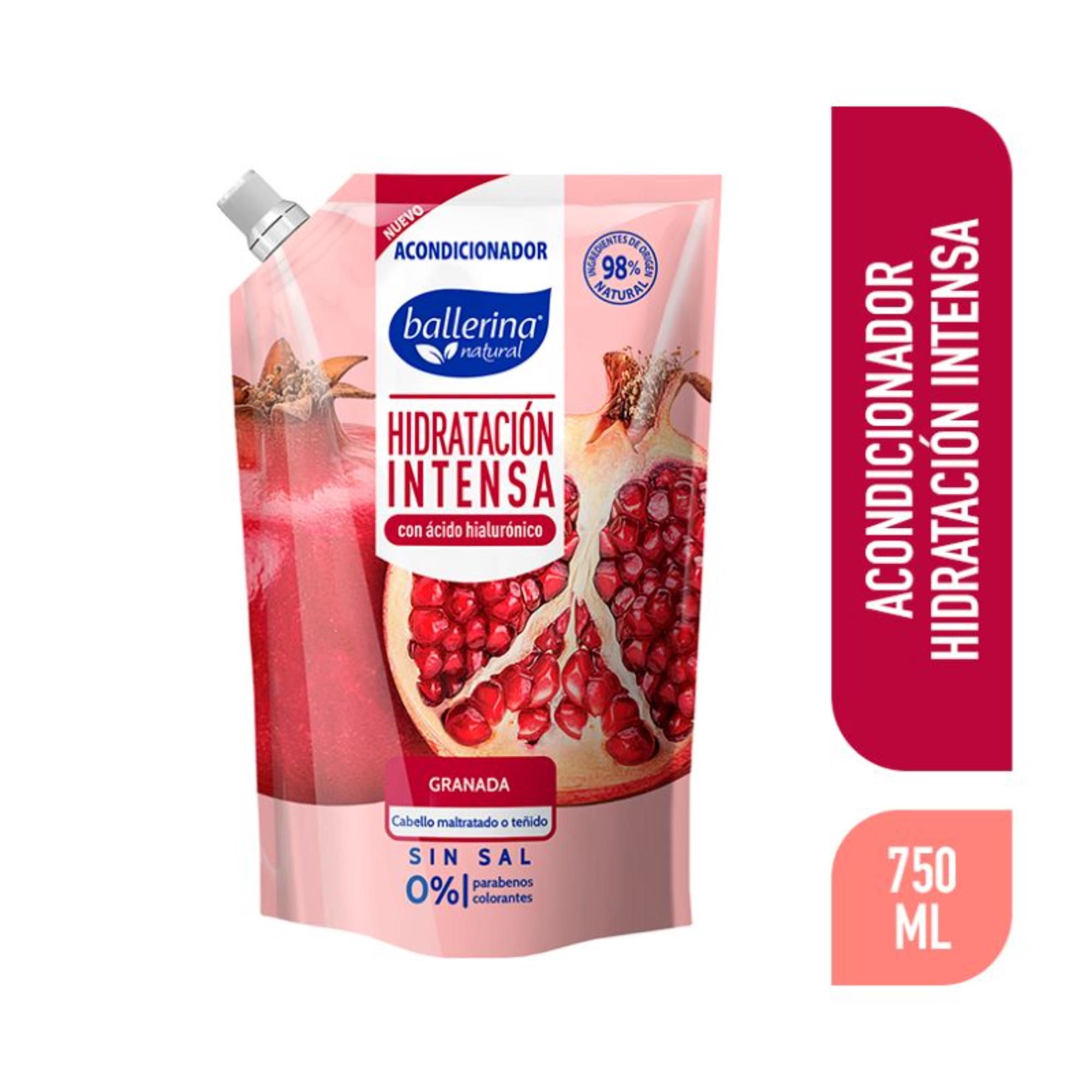 Acondicionador Sin Sal Granada 750 ml Ballerina