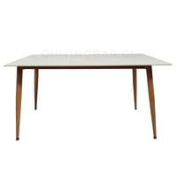 Oh! Mi Hogar ® - Mesa De Comedor Rectangular De Cuarzo Calacatta Soft 120X80Cm