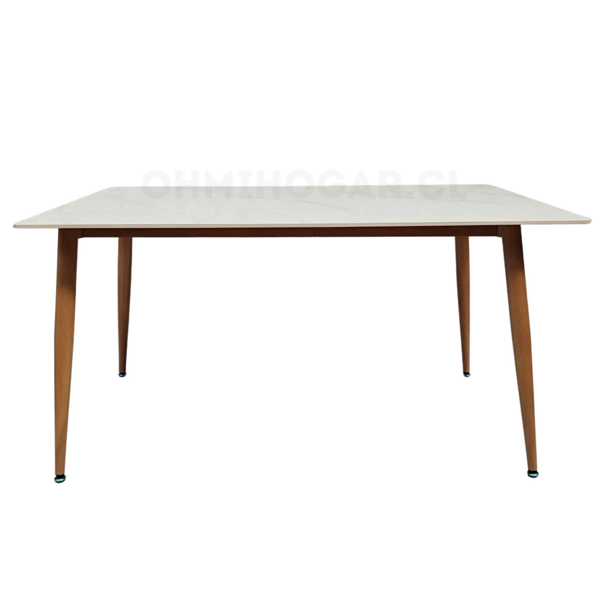 Oh! Mi Hogar ® - Mesa De Comedor Rectangular De Cuarzo Calacatta Soft 120x80cm