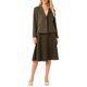 thumbnail image 1 of INSPIRE CHIC Conjunto de Falda de 2 Piezas para Mujer 2025 Otoño Invierno Blazers de Doble Botonadura y Faldas en Línea A L Marrón Oscuro, 1 of 5