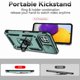 thumbnail image 2 of Funda Resistente Anillo Soporte Samsung Galaxy A22 5G Privacidad Cámara Montaje Magnético Verde, 2 of 5