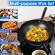 thumbnail image 2 of Wok Souped Up Recipes, acero al carbono, 32 cm, con tapa y espátula, 2 of 7