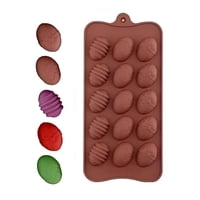 Pasteleriuscl - Moldes Para Chocolates Silicona Huevo Pascua Molde Huevitos Marrón
