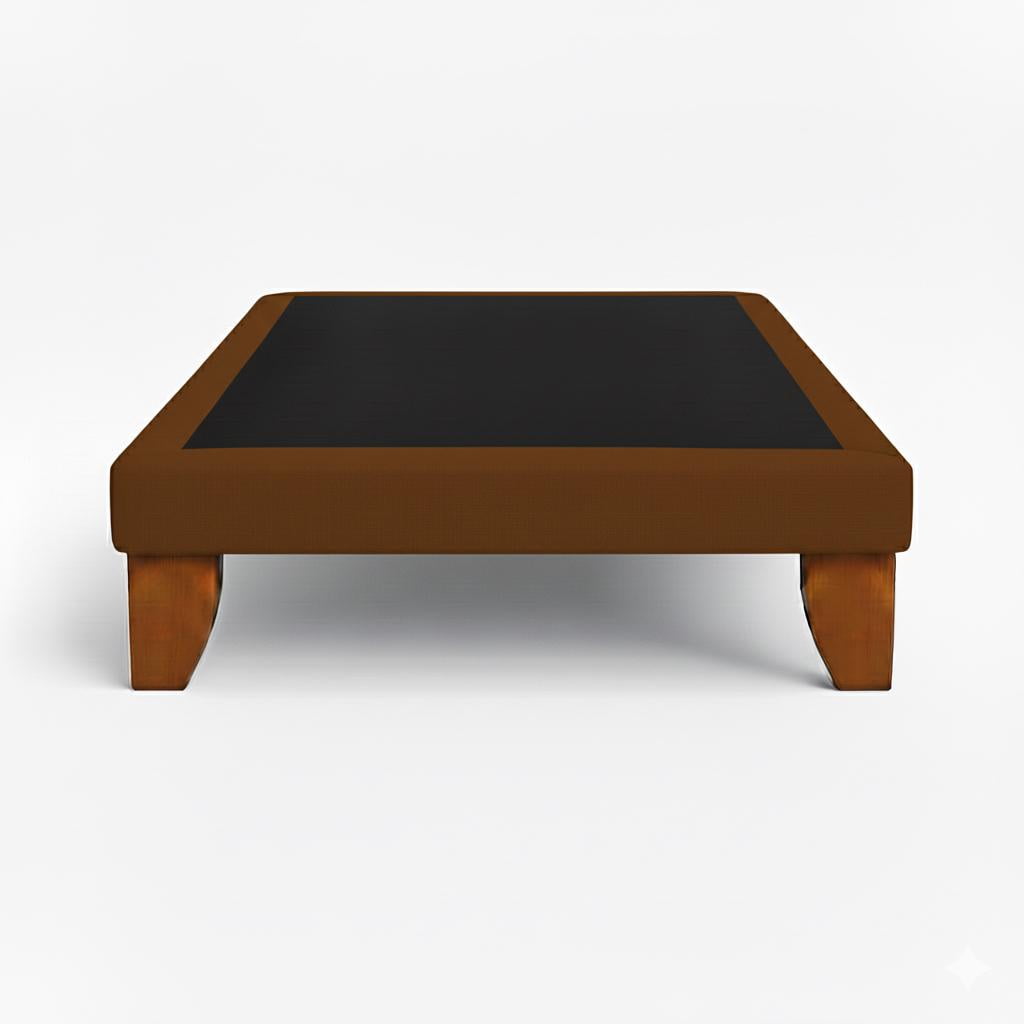 Vitelio - Base De Cama 1 Plaza Color Café