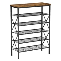 Zapatero Milefa, 6 Niveles, Metal, Gran Capacidad, 24 Pares