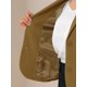 thumbnail image 5 of INSPIRE CHIC Blazer de trabajo para mujer con solapa, chaqueta de manga larga, mostaza XS, 5 of 6