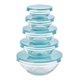 thumbnail image 1 of Set 5 Hermeticos De Vidrio Aqua, 1 of 3