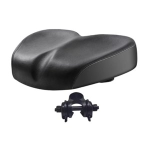 Ioensy - Asiento De Bicicleta Cómodo, Antideslizante, De Repuesto, Sin Punta, Agrandado, Color Negro