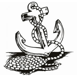 Rienda Libre Graphics - Decomural Rope Anchor Seaside Nautical Ws-17988
