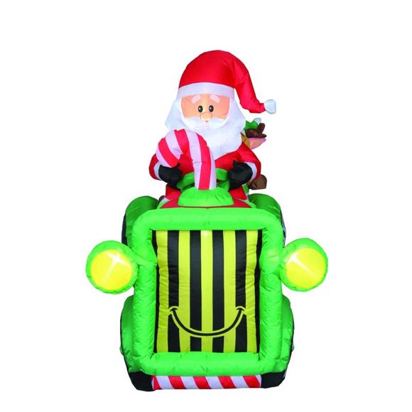 Papá Noel inflable con Tractor Ace Trding-Four Seasons