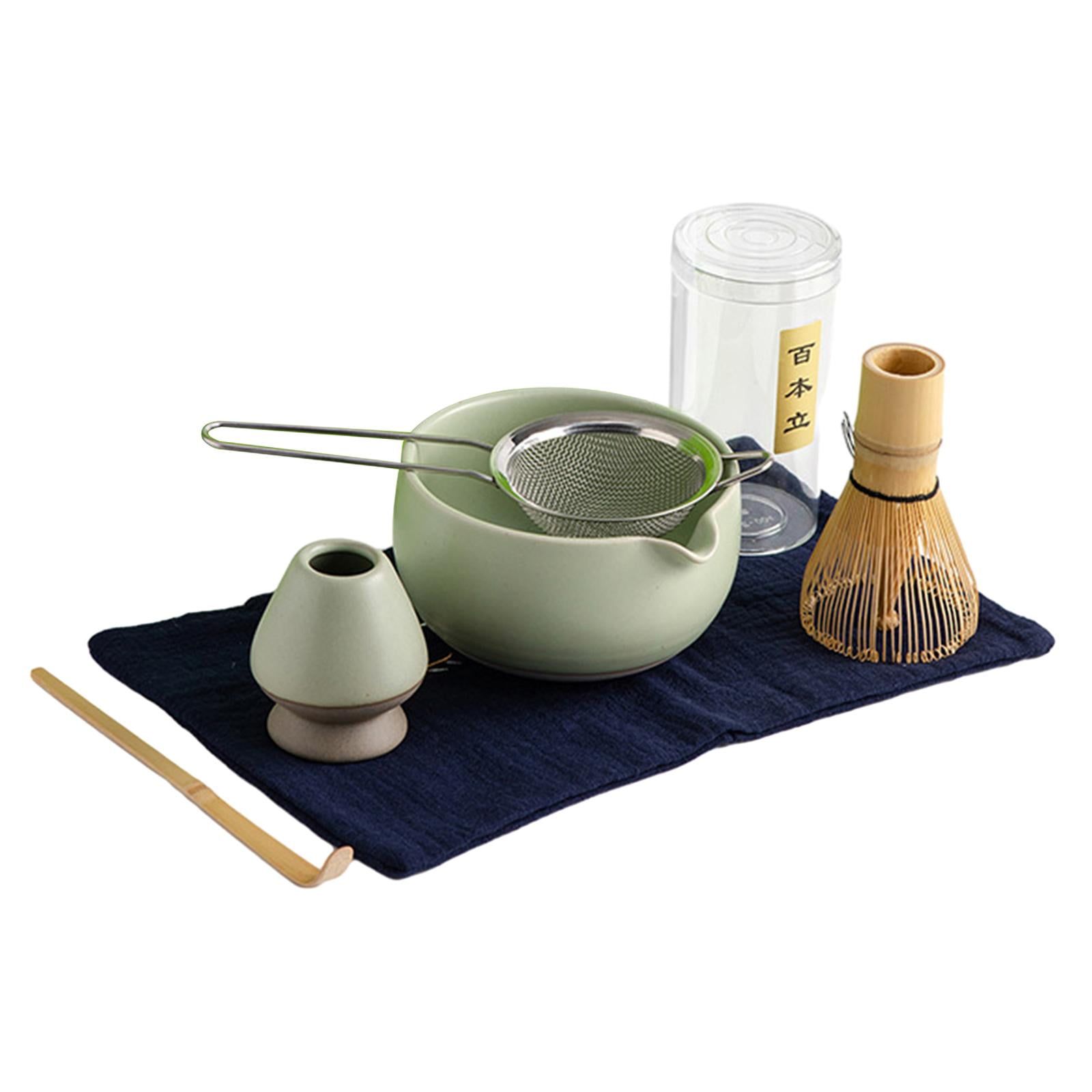 Magideal - Juego De Batidores De Matcha Japoneses De 6x, Tazón De Té Con Boquilla Vertedora, Tazón De Matcha Japonés Tradicional, Para Casa De Té, Cocina Y Hogar , Verde