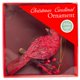 thumbnail image 4 of Adorno romano navideño con forma de cardenal rojo brillante, resina, 10 x 8 cm, 4 of 7