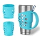 thumbnail image 1 of Funda de silicona con agarre y asa para vaso térmico de 30 oz, azul, 1 of 7