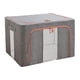 thumbnail image 4 of Bolsa De Almacenamiento De Ropa Organizador 66L Ventana Transparente Para Juguetes Sábanas Edredón Gris, 4 of 4