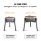 thumbnail image 5 of Soporte para cuencos de perro SHAINFUN gris, ancho ajustable, 28 cm (para perros grandes), 5 of 6