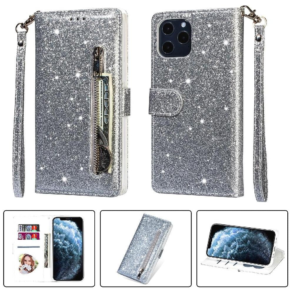 Foxdock - Funda Para Elegante Funda Iphone 11 Pro Max Glitter Con Cremallera-ideal Para El Uso Diario