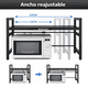 thumbnail image 4 of Estante Extensible Microondas Cocina Con Ganchos Metal, 4 of 4