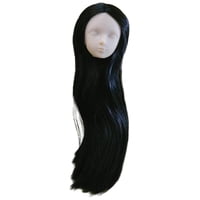 Bothyi - 1/6 Cabeza De Muñeca Femenina Con Cabeza De Muñeca Articulada De Bola De Pelo Largo Para Cabello Negro Liso De 3 A 6 Años