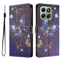 Foxdock Funda Tipo Cartera Para Honor X6B Con Soporte Y Correa – Diseño De Patrones Lindos