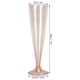 thumbnail image 5 of 10 copas de champán transparentes de 135 ml (4,5 oz) desechables para bodas, fiestas, color rosa., 5 of 8