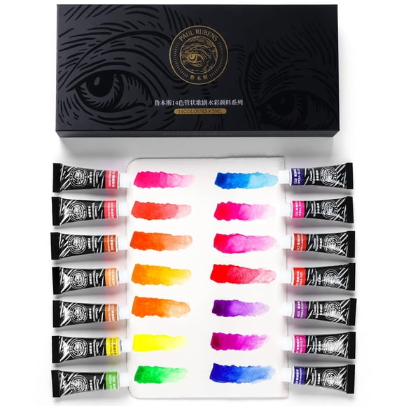 Pintura acuarela Paul Rubens 14 colores neón 5 ml