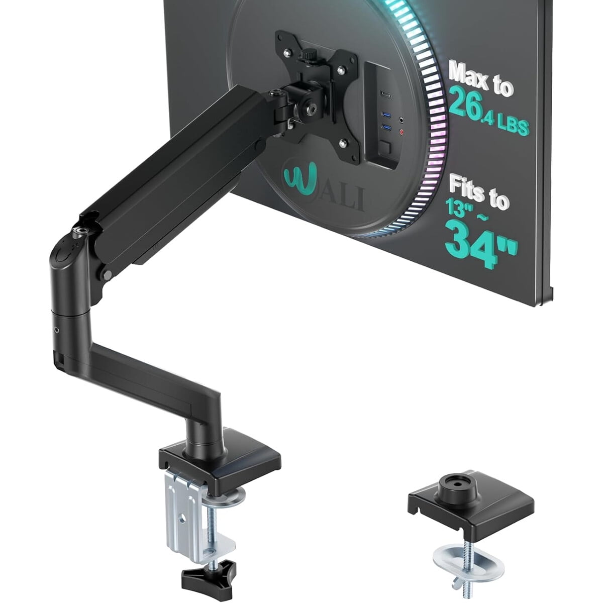 Soporte Monitor Wali 13-34 Pulgadas Brazo Ajustable