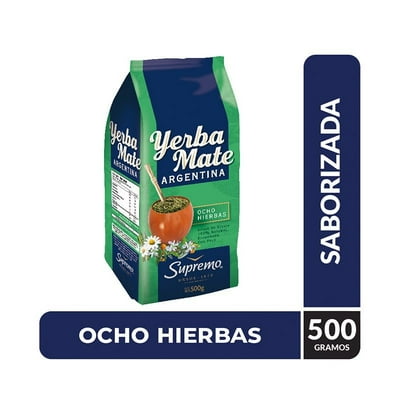 Yerba Mate Argentina 8 Hierbas 500 G Supremo