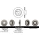 thumbnail image 2 of Disco Freno para auto Mercedes Benz E550 2003-2009 Delantero, 2 of 3