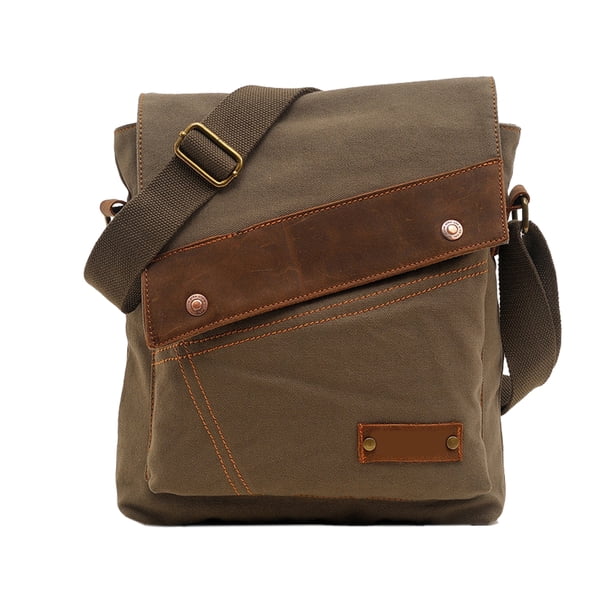 Nuevo bolso de lona para hombre, bolso bandolera vertical para hombre y mujer, bolso de un solo hombro