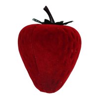 Magideal - Estuche De Boda Creativo, Portátil, Festival, Estilo De Concha Fuerte, Mano De Obra Exquisita, Linda Caja De Anillo De Fresa Para Boda De Aniversario